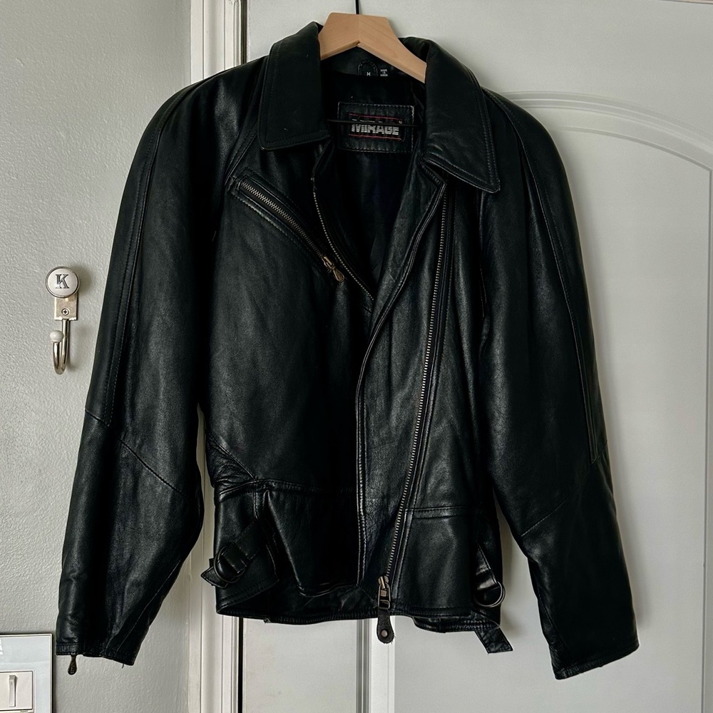 Mirage black leather jacket! PERFECT